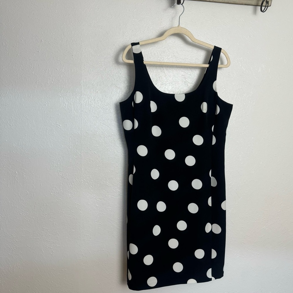 Karl Lagerfeld Black and White Polka Dot Dress